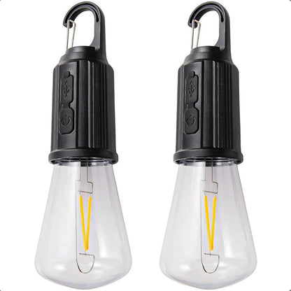 Pack X2 Ampolleta Recargable Ampolletas Camping Colgantes