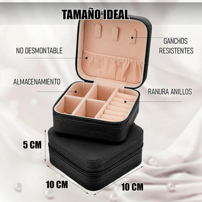Pack 2 Estuches De Viaje Arcashopping Para Joyas - Organizador Portátil Turquesa Con Cierre