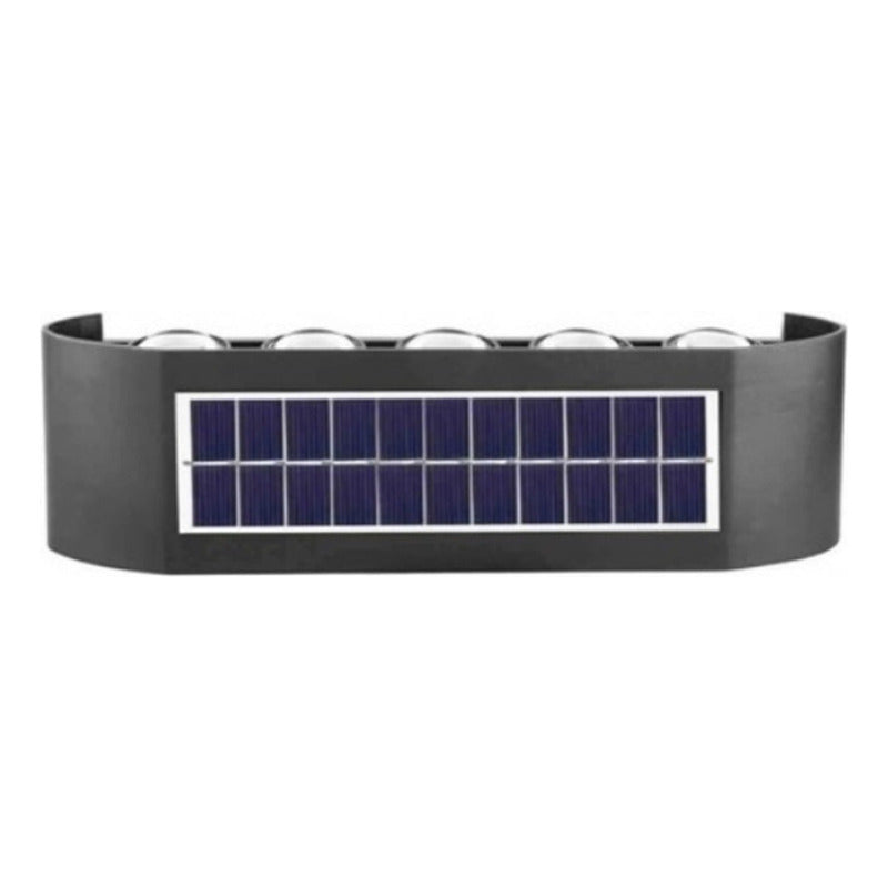 Aplique De Pared Lampara Led Focos Exterior Solar Apliques Led Exterior Abs Jardin 10w 25x4cm Okshop Pack 4 Lampara Muro Inalambrica Aire Libre Carga Automatica Ip65 Negro