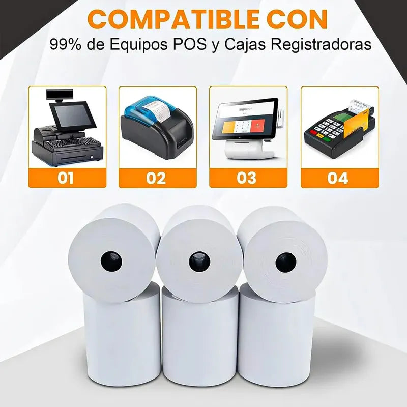 Pack 10 Rollo Papel Boleta Papel Termico 57x40mm Rollo Termico Blanco Okshop Rollo Papel Boleta Rollos Papel Transbank Rollos Papel Termico 57x40 Mm Rollo De Papel Térmico Para Impresora Rollo Termico