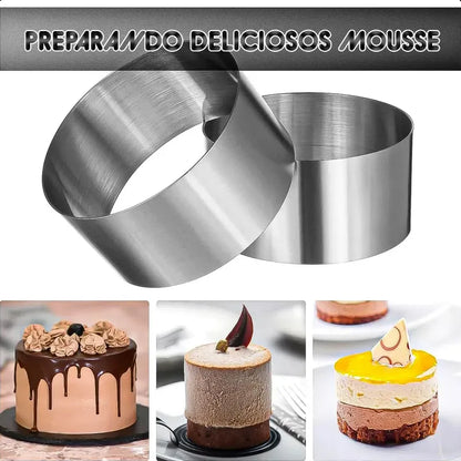 Molde Para Mousse Moldes Redondos Molde Anillo Para Pastel Arca Shopping By Ng Anillos Para Pastel Y Pastelería Mini Anillo De Mousse Ortador De Pasteles De Acero Inoxidable Mini Moldes Para Tarta