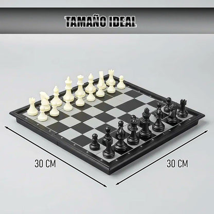 Tablero Ajedrez Plegable Ajedrez Magnético Juego De Ajedrez