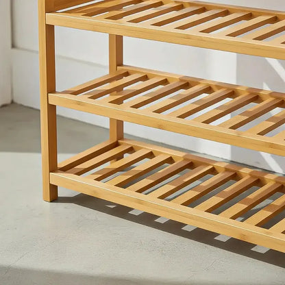 Zapatero Organizador De Zapatos Zapatero De Madera Zapatero Madera Bambu Okshop Estante De Zapatos Zapateras Muebles Mueble Para Guardar Zapatos Zapatero De Madera Zapatero De Bambú De 5 Niveles