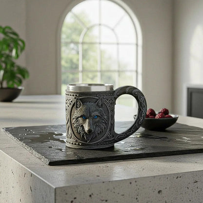 Taza Grande Taza Lobo Game Of Throne Tazon Mug Acero Inoxida A28