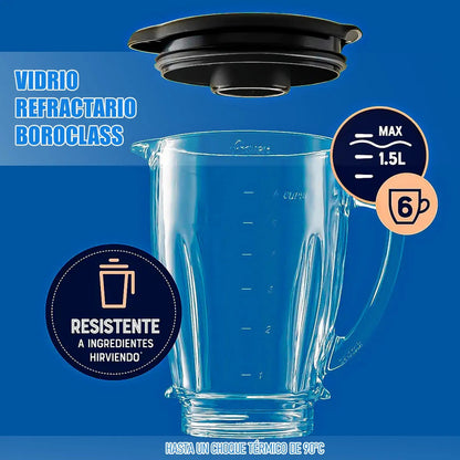 Licuadora Oster De 1.5 L Con Vaso De Vidrio, 2 Velocidades Y Cuchilla De Acero Inoxidable Color Verde