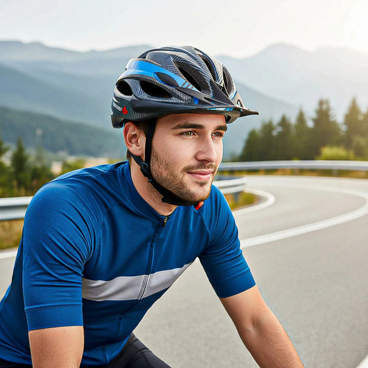 Casco Bici Led Cascos Bicicletas Casco Bicicleta Casco Led Azul Unica