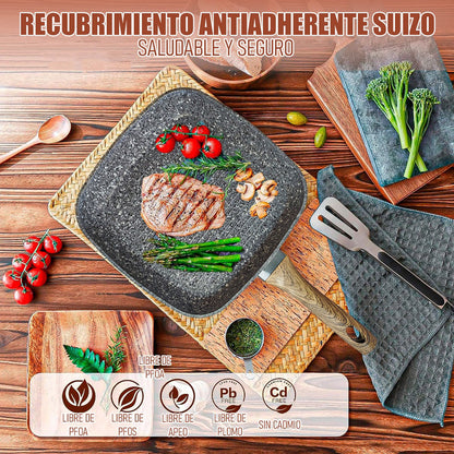Sarten Keep Sartenes Antiadherentes Sarten Grill 28cm Sarten Rokka