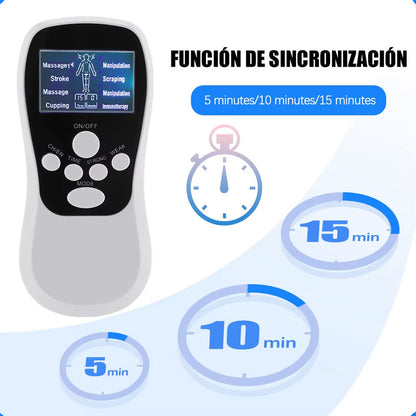 Electroestimulador Muscular Electrofisico Tens 4 Electrodos