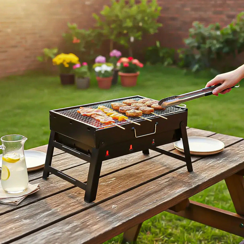 Parrilla Portatil Parrilla Asado De Carbon Parrillas Carbon Negro