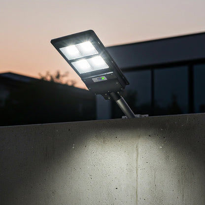 Reflector Led Solar 200w Con Sensor De Movimiento Para Exterior Ip65 Negro Blanco Frío