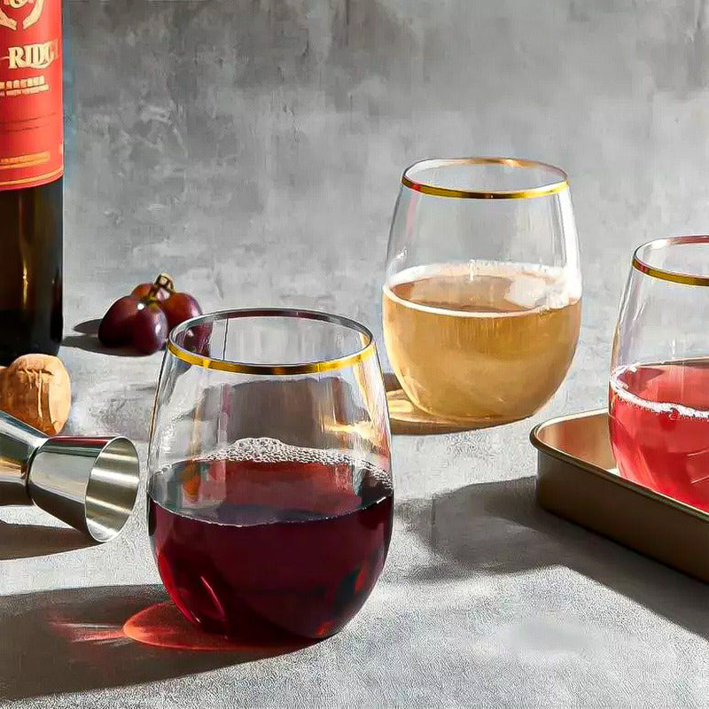 Set 4 Vasos Vasos De Vidrio Vaso Vidrio 580ml Copas De Vino Vasos