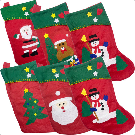 Pack X6 Botas Navideñas Adornos De Navidad Botas Colgantes Rojo Botas Navideñas