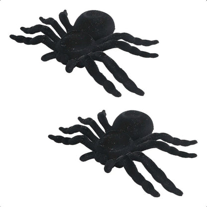Araña Decoracion Halloween Pack 2 Arañas Decorativa Fiestas