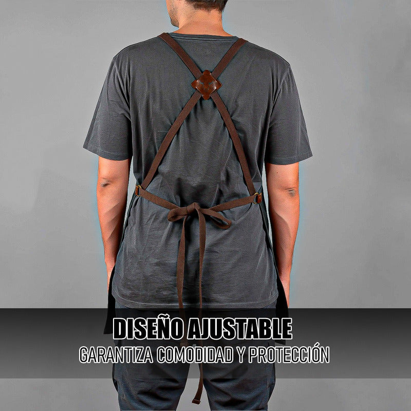 Delantal Parrillero Wayu Pecheras De Cocina Mandiles Cocina Negro Polister
