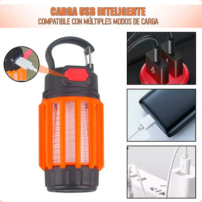 Lámpara Mata Mosquitos Okshop Usb Led Uv Colgante Impermeable Naranja