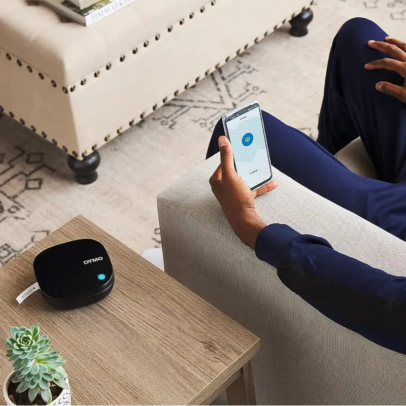 Etiquetadora Dymo Portátil Térmica Con Bluetooth Y Sin Pilas Incluidas Negro