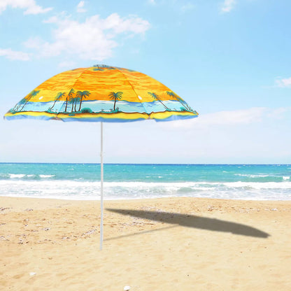 Quitasol Grande Sombrilla De Playa Verano Paraguas 150 Cm