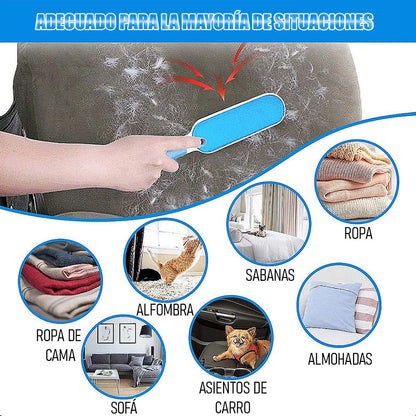 Cepillo Para Perros Quita Pelusa De Mascotas Saca Pelusas Rojo