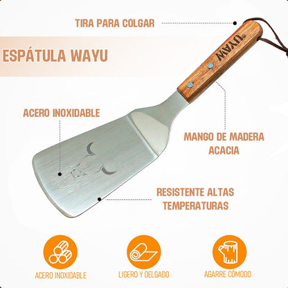 Espatula Wayu Espatula De Madera Espátula Asado Multiuso