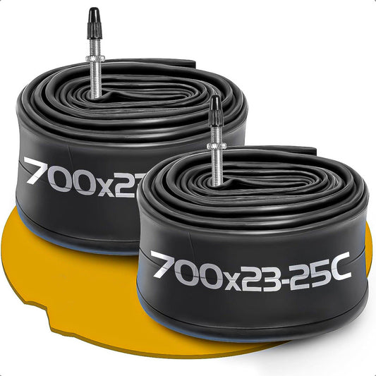 Pack 2 Camara Bicicleta Camara Para Bicicleta 700x23 Camara Presta Negro