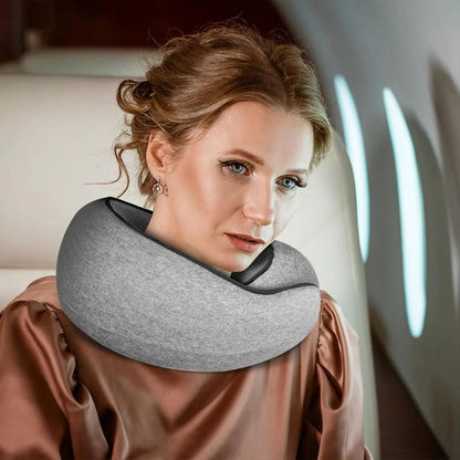 Almohada Para Cuello Cojin Para Cuello Almohada De Viaje Cojin Cervical Viaje Hipoalergenico Algodón Transpirable Almohada Cuello Para Viajes Antibacteriana Cojin Cervical Antihongos Azul Okshop