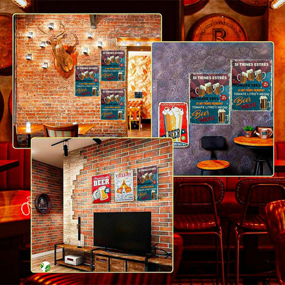 Cuadro Decorativo Wayu Bar Cuadro Pared Cuadro Bar Metalico Metálico