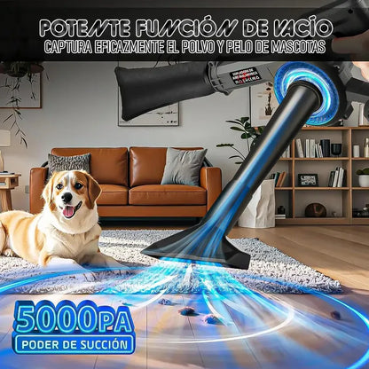 Soplador Aspirador Okshop 2 En 1 Con Batería Y 850w Negro