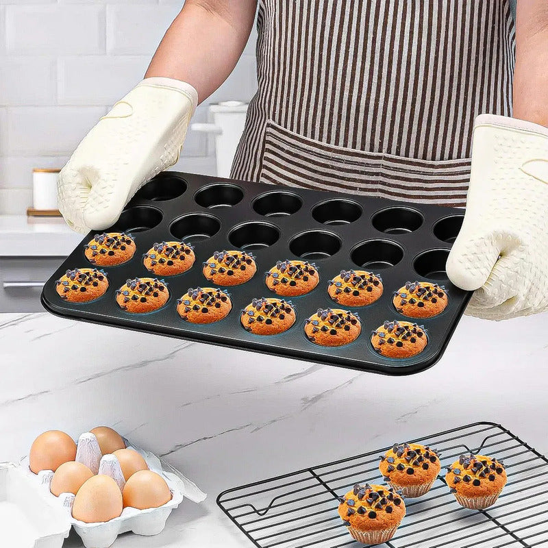 Moldes Cupcakes Moldes Cupcakes 24 Cupcake Moldes Reposteria Ok Shop Moldes De Queque Moldes Cupcakes Moldes De Metal 24 Cup Moldes Antiadherentes 24 Cup Molde Para Reposteria Gris Oscuro