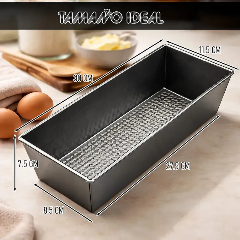 Pack 4 Moldes Para Queques Molde Para Pan Molde 30cm Moldes Gris