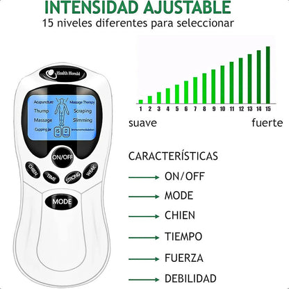 Electro Estimulador Muscular Electroestimulador Kinesiologia Electroestimuladores Portatil Multifunción Okshop Electroestimulador Muscular Electroterapia Multifrecuencia Blanco