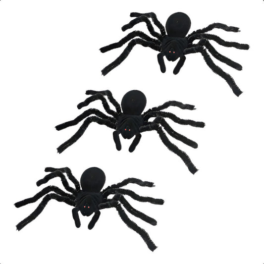 Araña Decoracion Halloween Pack 3 Arañas Decorativa Fiestas