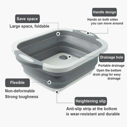 Tabla Para Picar Cocina Tabla Picoteo Tabla De Corte 2 En 1 Tabla Multiuso Gris