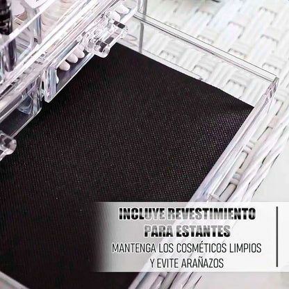 Organizador Maquillaje Cosmetiqueros Organizador De Maquilla Transparente