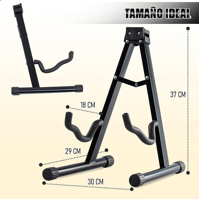 Soporte De Guitarra Pedestal Guitarra Soporte Guitarras Sopo Negro