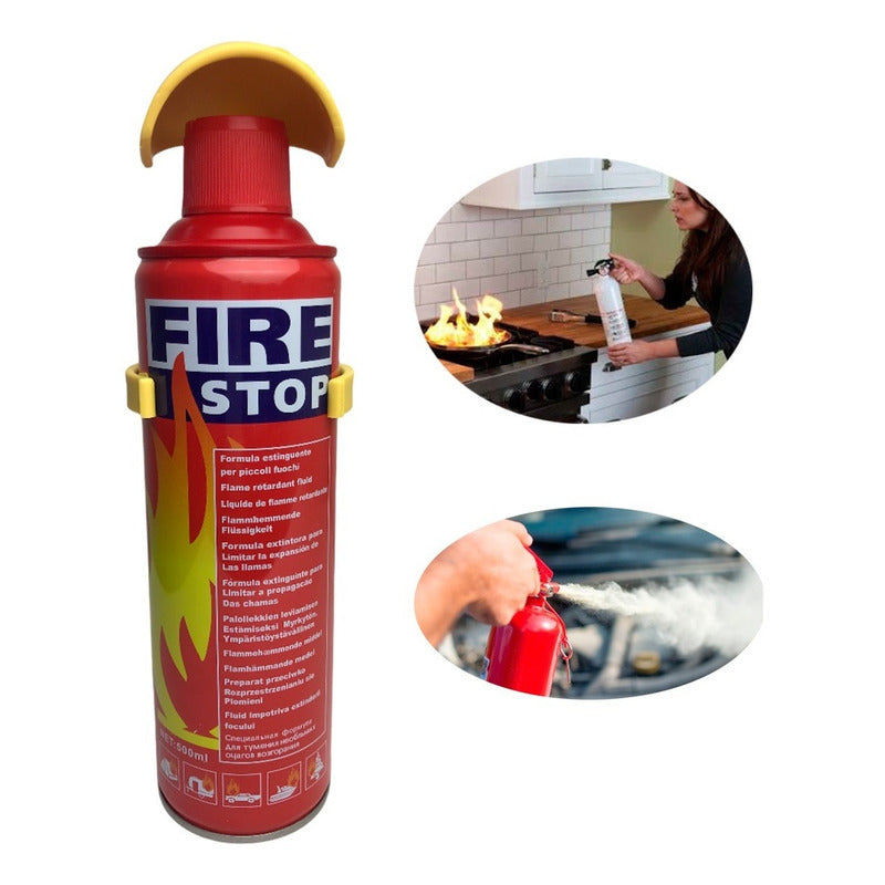 Extintor Auto Portatil Para Kit De Emergencia Auto 500 Ml 500ml