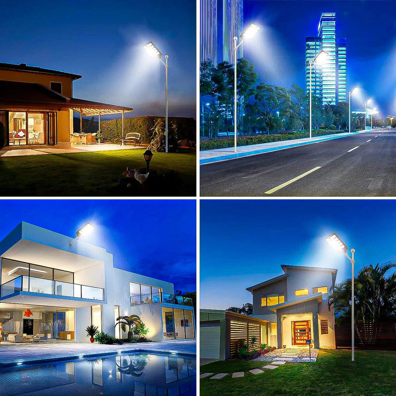 Foco Solar 1000w Focos Solares 1000w Foco Solar Exterior Foc Negro Blanco