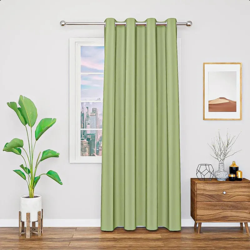 Cortinas De Tela Cortinas Tela Living Cortina De Puerta Cort Verde