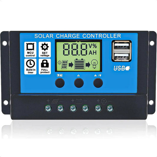 Regulador De Carga Solar 30a Controlador Panel Solar 12v 24v