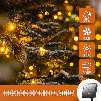 Luces Navidenas Solares Luces Navideñas Luces Navidad 22m Multicolor