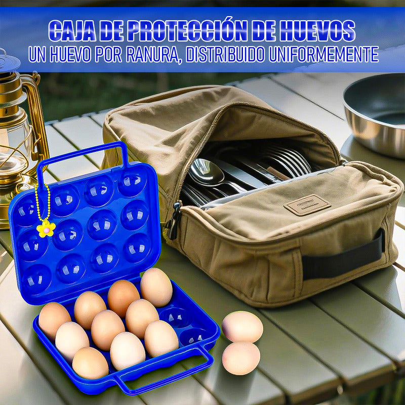 Pack 2 Organizador Huevos Dispensador Huevo Porta 12 Huevos Verde