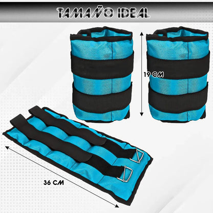 Pesas Para Tobillos Set Pesas Tobillo 6kg Pesas Tobilleras Celeste Pesas Para Tobillo Pesas Para Muñecas Muñequeras Peso Set De Pesas 6kg Pesas Tobilleras Celeste Pesas De Tobillo 3 Kg Cada Una