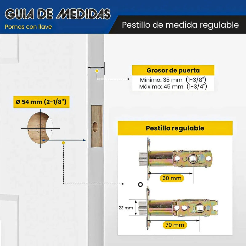 Cerradura Chapa Para Puertas Chapa Dormitorio Cerradura Baño Oskhop Chapa Pomo Con Llave Para Puerta Oficina Bodega Chapa Para Puerta Tipo Pomo Con Cilindro Y 3 Llaves Cerradura Para Baño Oskhop Gris