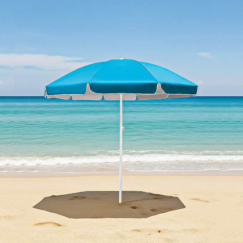 Sombrilla Paraguas Quitasol 2metros Playa Sombrilla De Playa Celeste