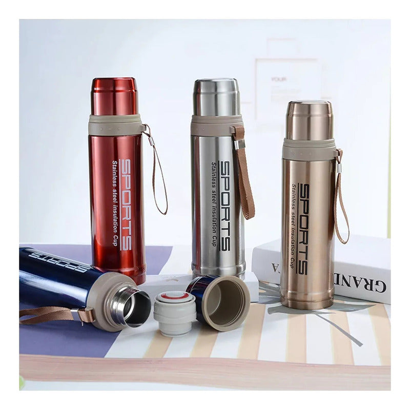 Recipiente Termico Acero Inoxidable Bronce Vaso Termico Frio 750ml Portatil Vaso Termico Sports Acero Inoxidable Vaso Cilindrico Ter Vaso Termico Para Cafe Termo Agua Caliente 750ml Portatil Okshop