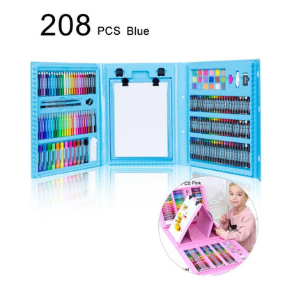 Set De Pintura De 208 Piezas Infantil Portatil Juego Lapices