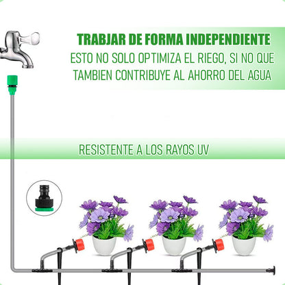 Kit Riego Automatico Riego Automatico Jardin Sistema Riego Negro