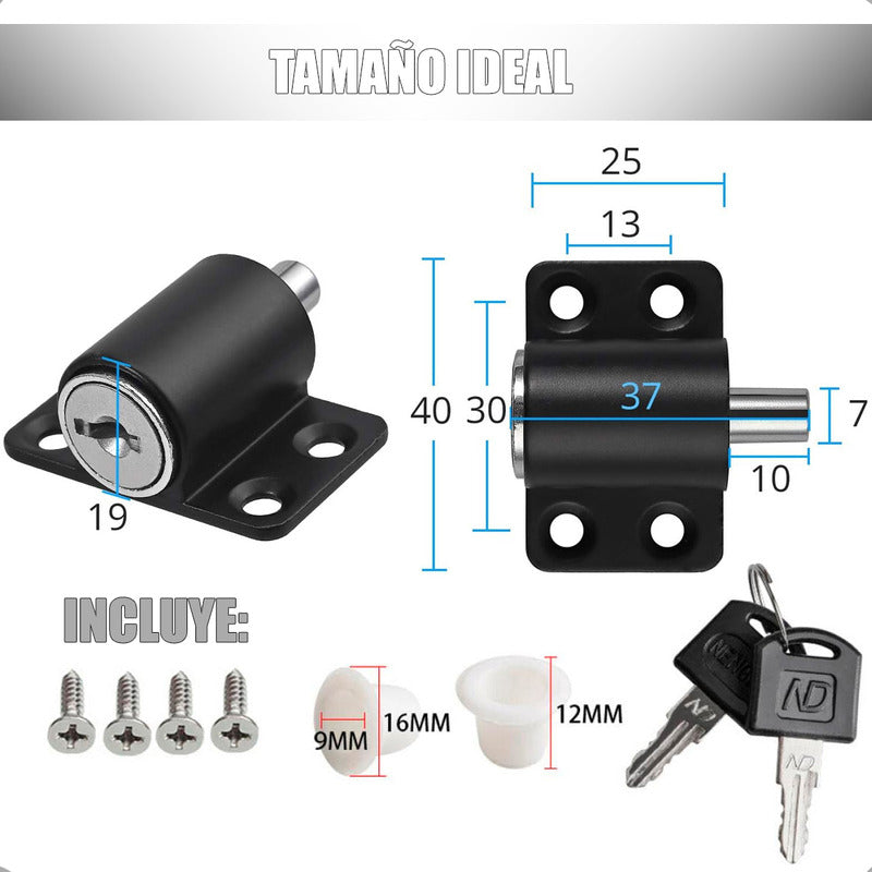 Pack X4 Seguro Ventana Corredera Antirrobo Niños Candado Niñ