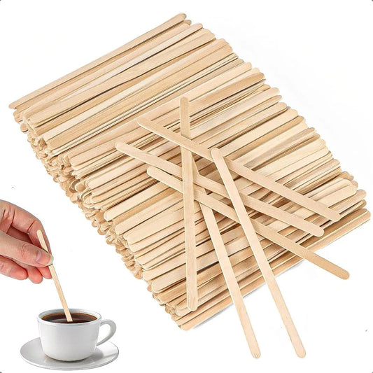 Pack 200 Palitos De Cafe Agitadores De Madera Agitador Cafe Madera