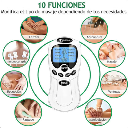 Electro Estimulador Muscular Electroestimulador Kinesiologia Electroestimuladores Portatil Multifunción Okshop Electroestimulador Muscular Electroterapia Multifrecuencia Blanco