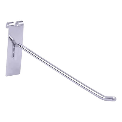 Pack X50 Ganchos Exhibidores Gancheras Panel Ranurado 20 Cm Metal